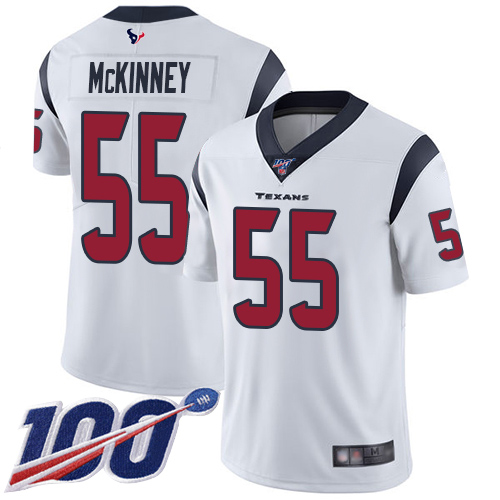 Houston Texans Limited White Men Benardrick McKinney Road Jersey NFL Football 55 100th Season Vapor Untouchable